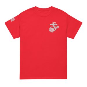 USMC White Logo T-Shirt