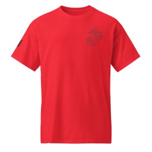 USMC Black Logo T Shirt